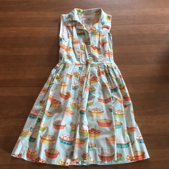 Vintage Modcloth Bea & Dot Sweet as Pie Thanksgiving cotton daydress 50s retro🥧 - Picture 11 of 12